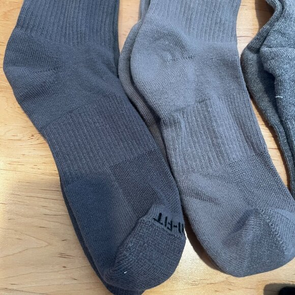 Nike Everyday Plus Cushion Crew Training Sock - Lot of 12 Pairs Gray Iron Smoke - Picture 2 of 7